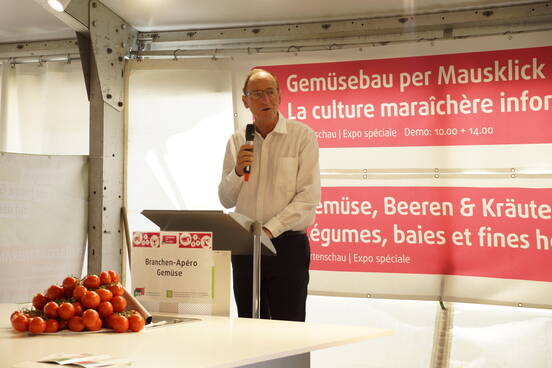 Eröffnung Sonderschau Gemüse, Urs Niggli, FiBL-Direktor
